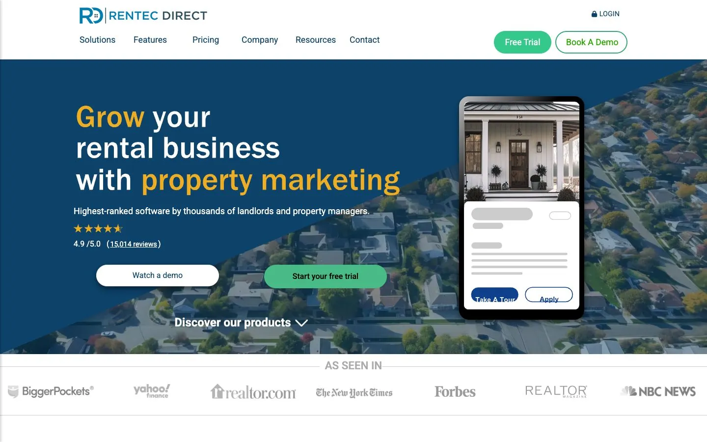 The Rentec Direct property management dashboard